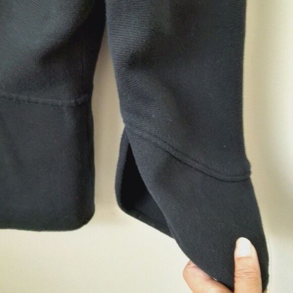 ALFANI Short Peacoat 2 Button Roll Collar Jacket 3 / 4 Wide Sleeves  sz: M - Picture 6 of 8